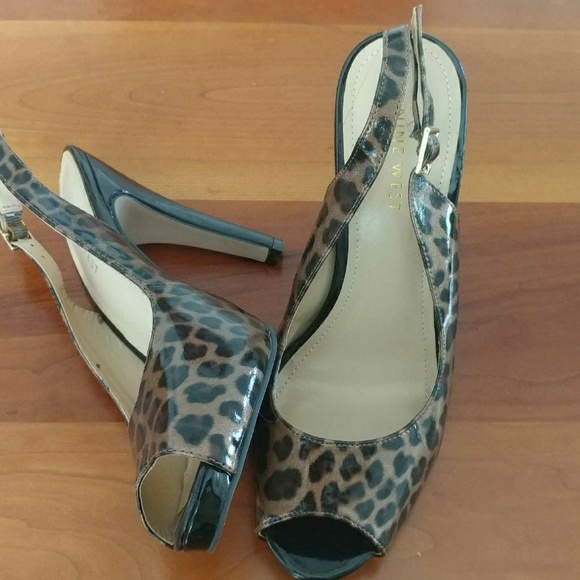 Nine West leopard heels - Picture 4 of 5